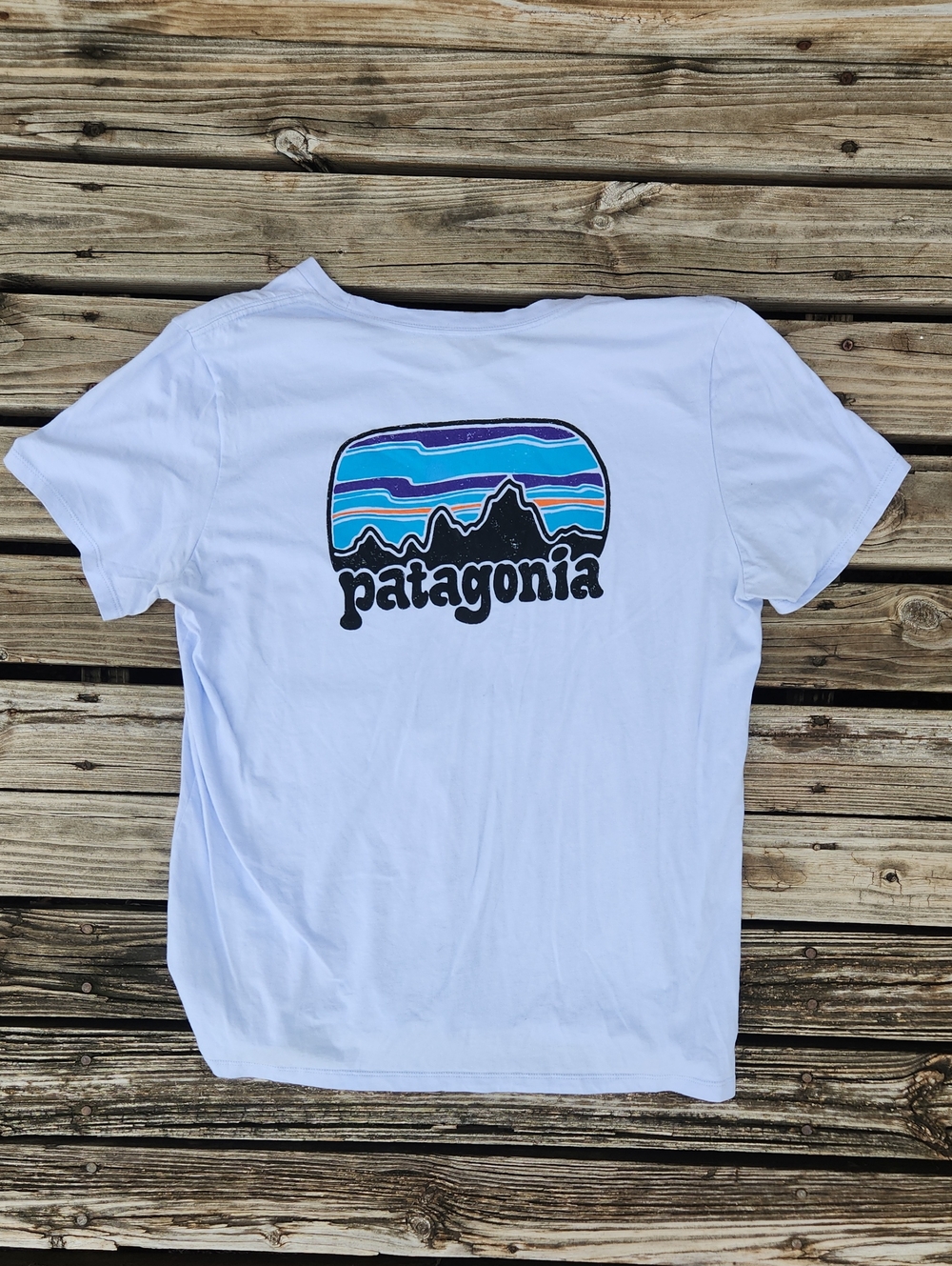 Patagonia Lavender Purple Pocket Tee Organic Cotton Large Regular Fit Casual - Picture 3 of 5
